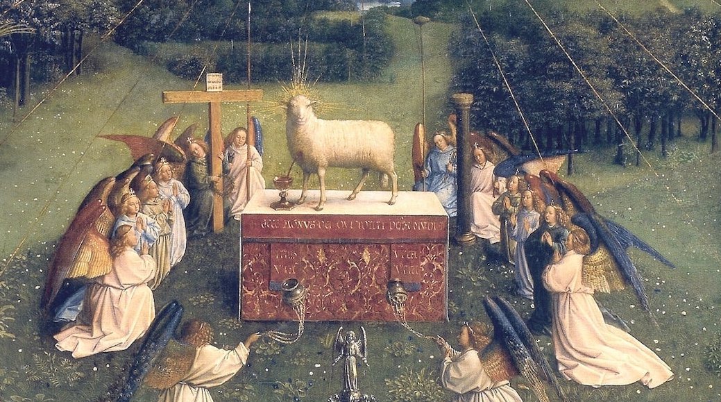 Adoration de l’Agneau de Dieu, Van Eyck, 1432