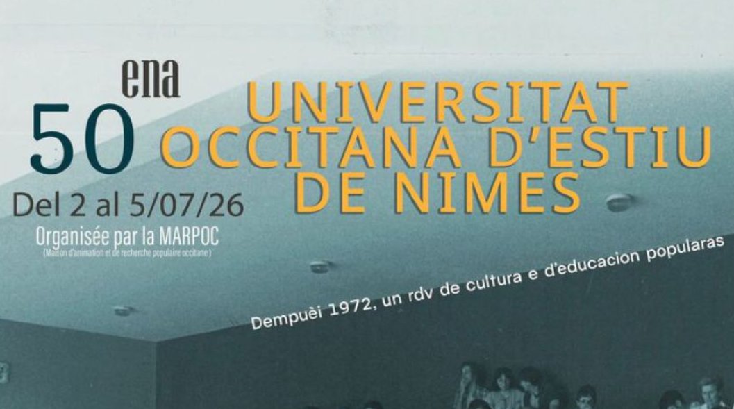 Universitat occitana d'estiu de Nimes, 2026