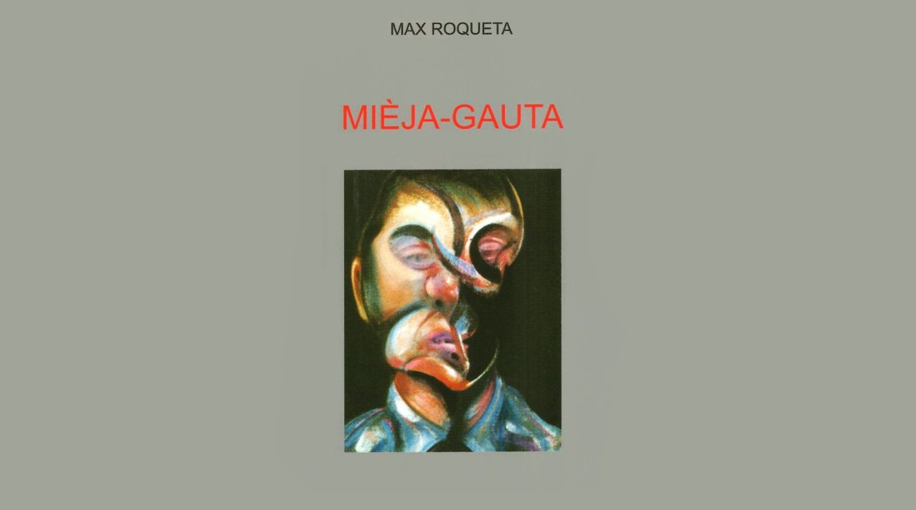 Detalh de la cobèrta del roman Mièja-Gauta de Max Roqueta